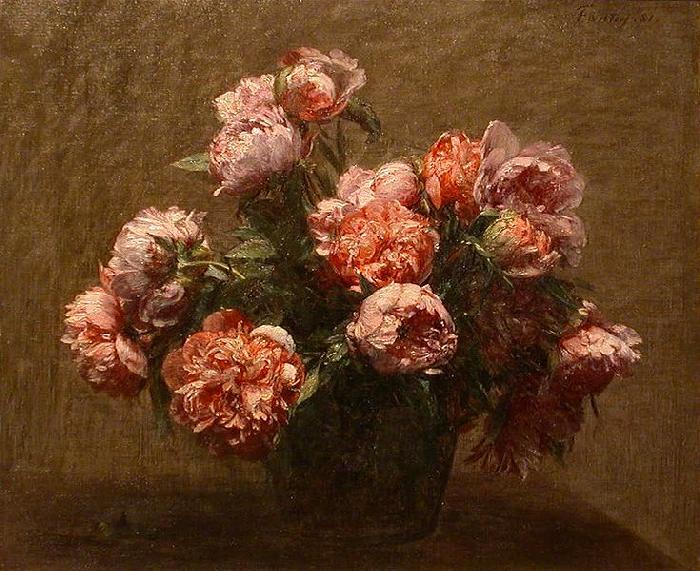 Henri Fantin-Latour Vase of Peonies